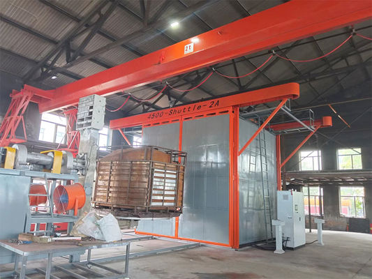 comprare Automa Shuttle Rotational Moulding Machine 2 Carriage 7.5KW Controllo PLC di potenza fabbricazione online