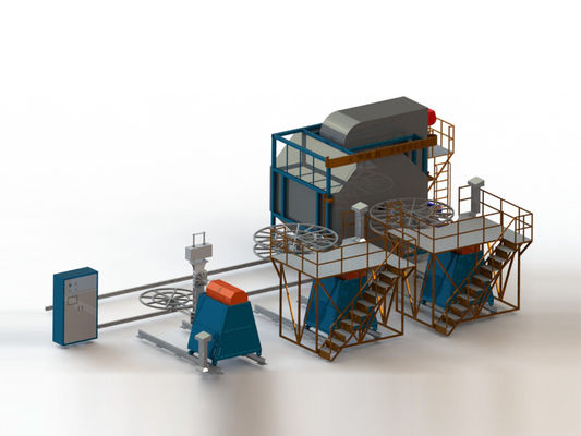 comprare Convection Oven Mobile Multi-Arm Rotational Molding Machine Automatic Three-Arm Rotational Molding Machine (Motore di stampaggio a rotazione a tre bracci automatico) fabbricazione online