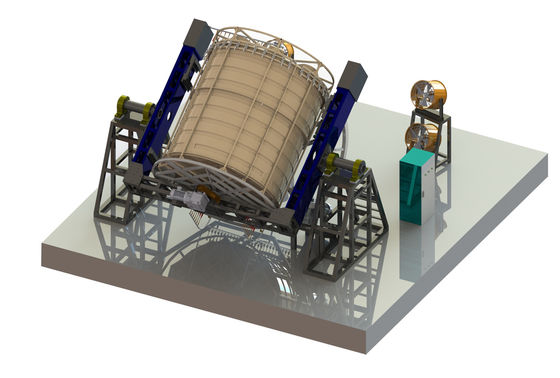 Sistema PLC Rock N Roll Rotomoulding Machine Acqua raffreddata Produzione di plastica completamente automatica