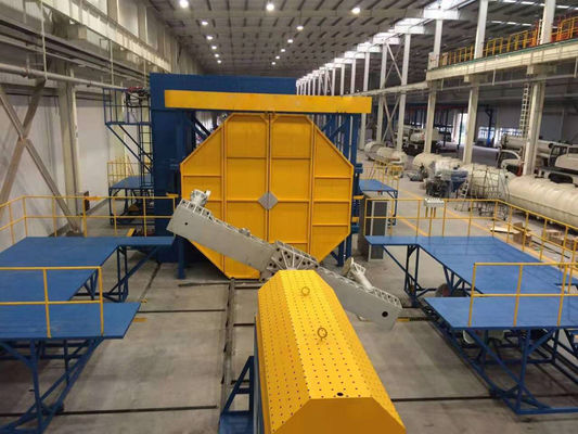 Alta velocità di produzione 1-8 giri al minuto Attrezzatura di stampaggio rotazionale 2 Carriage