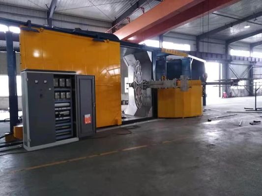Macchina di stampaggio rotazionale automatico controllata PLC per il raffreddamento di muffe in alluminio