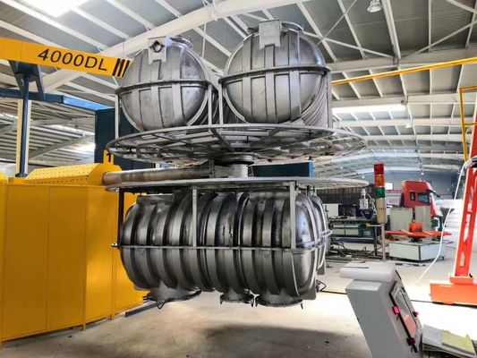 Produrre automatico serbatoi d'acqua rotativa macchina di stampaggio multi-stazione risparmio energetico