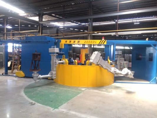 Piccola macchina per la fusione rotativa a tre bracci completamente automatica